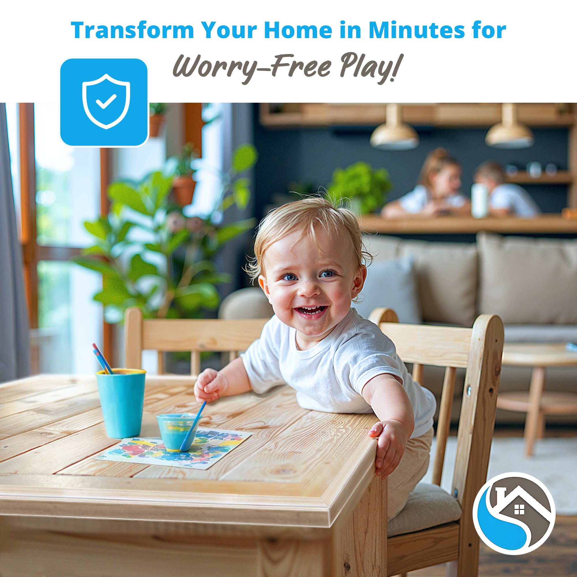 Clear 16ft Furniture Edge Guard for Child Proofing, Transparent, Thick and Soft