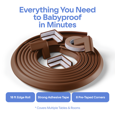 18ft Furniture Edge and 8 Corner Guards Foam Set