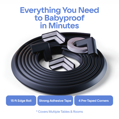 15ft Furniture Edge and 4 Corner Guards Foam Set