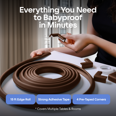 15ft Furniture Edge and 4 Corner Guards Foam Set