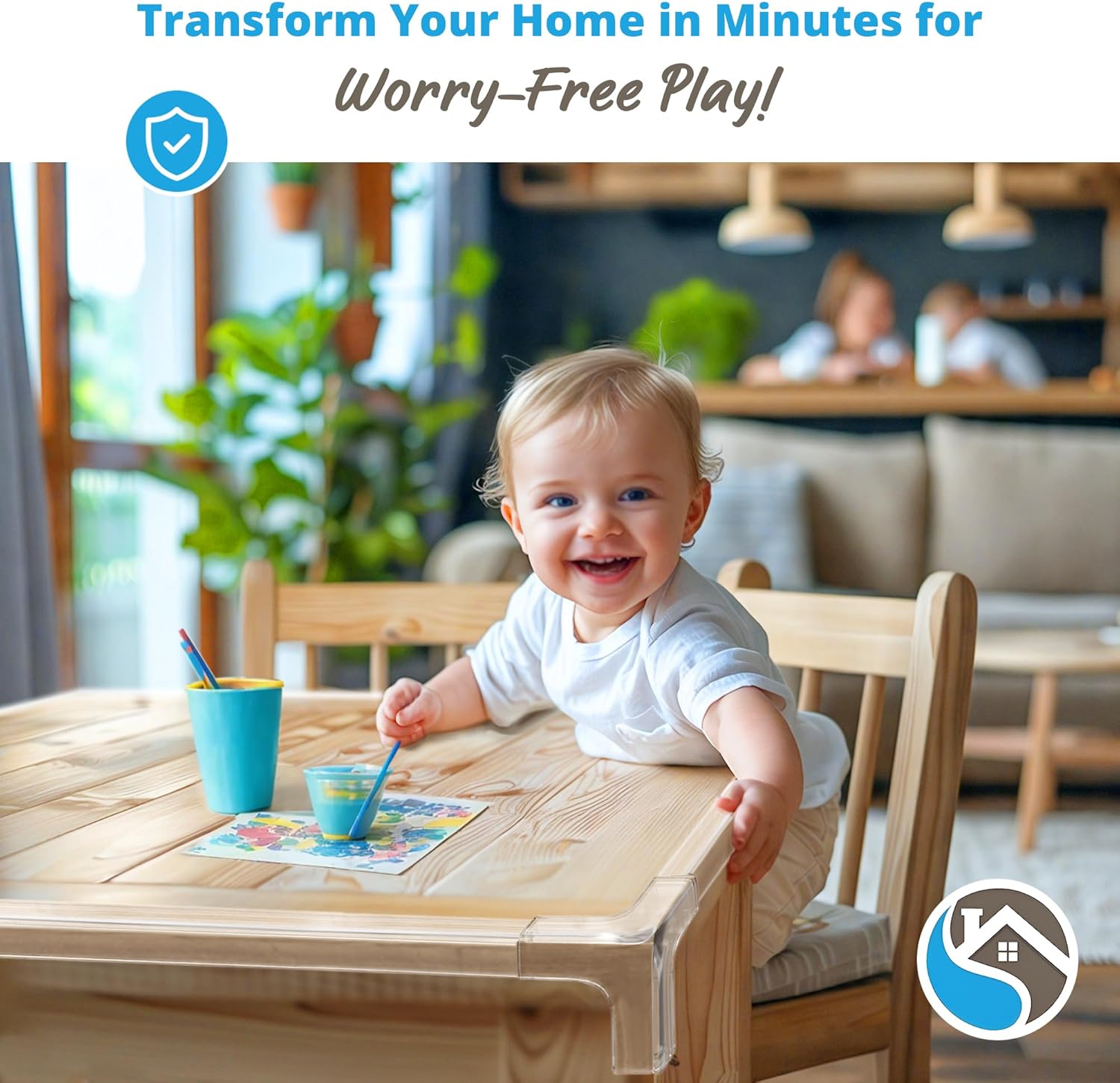 Clear 16ft Furniture Edge and 4 Corner Guards Set