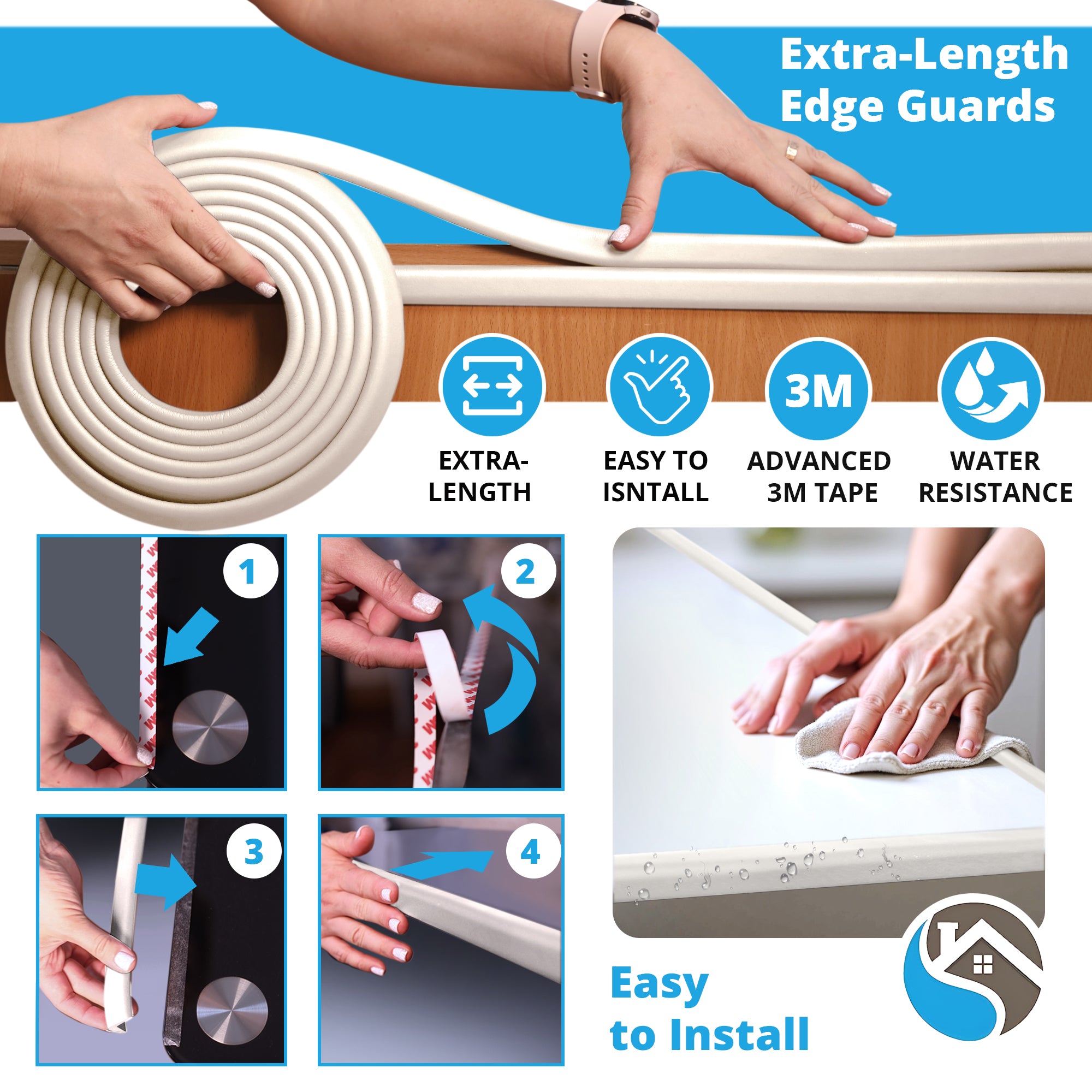 18ft Furniture Edge and 8 Corner Guards Foam Set