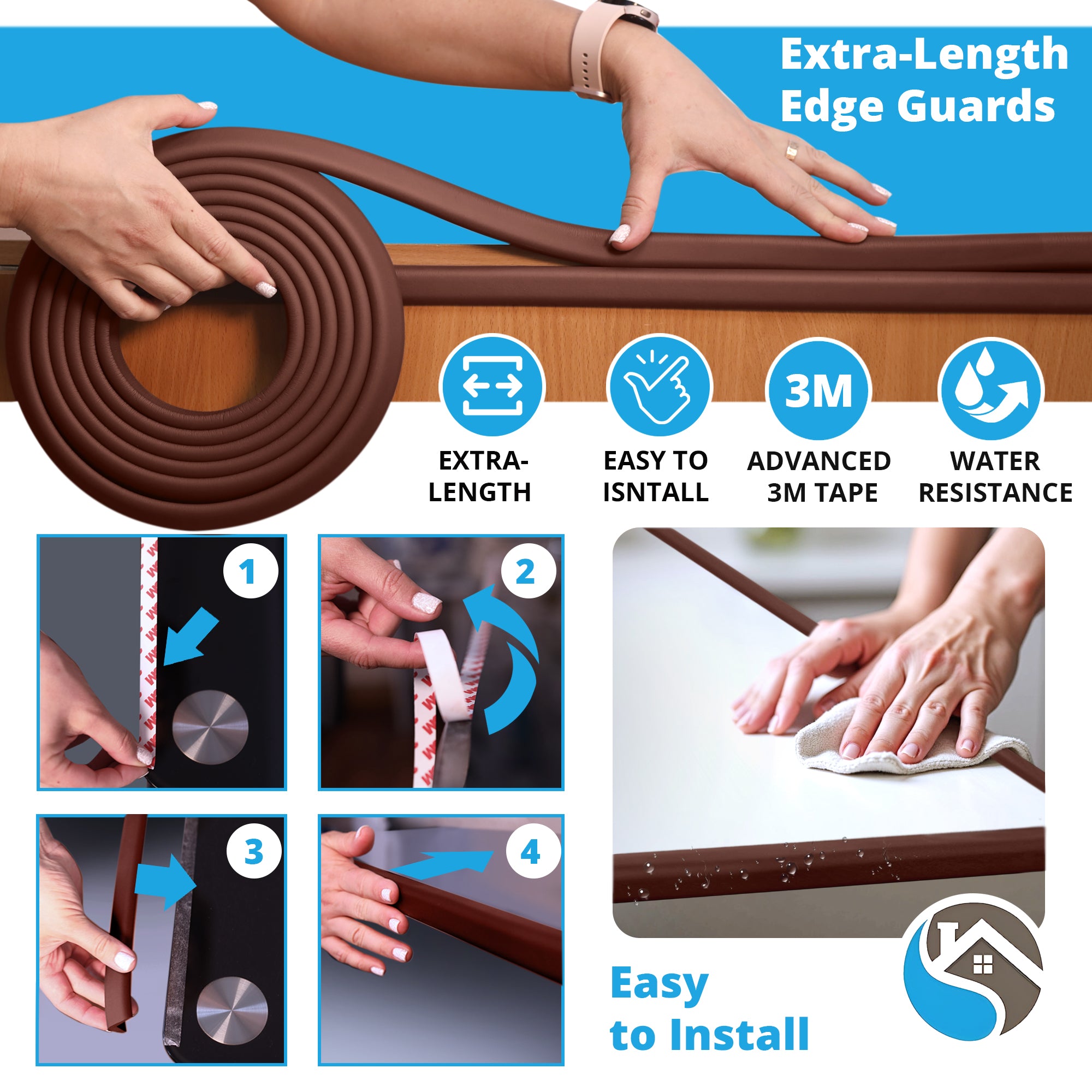 18ft Furniture Edge and 8 Corner Guards Foam Set