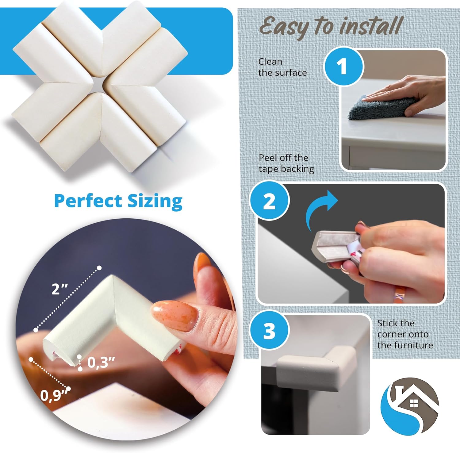 12-pack Corner Guards Foam Set